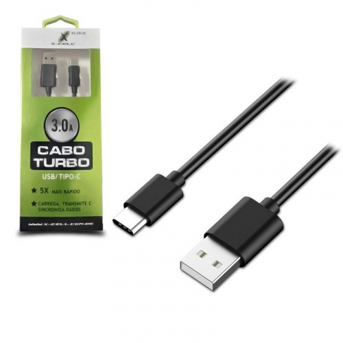 CAbo USB Tipo C 3.0 Turbo X-Cell CD-30 2 Metros